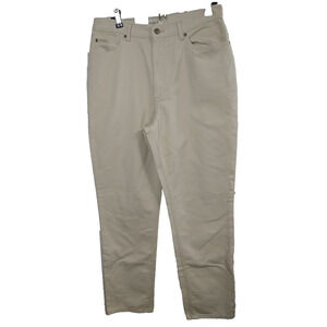 Jones Sport Woman 14 Jeans Classic Fit Tan Straight Casual Denim Pant